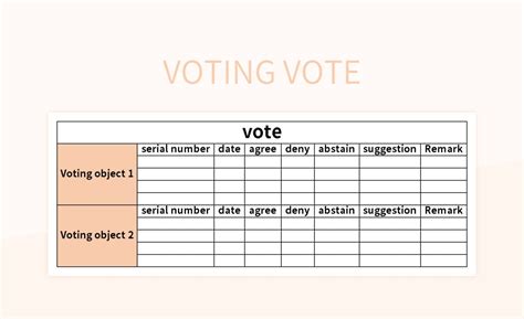 excel voting template.